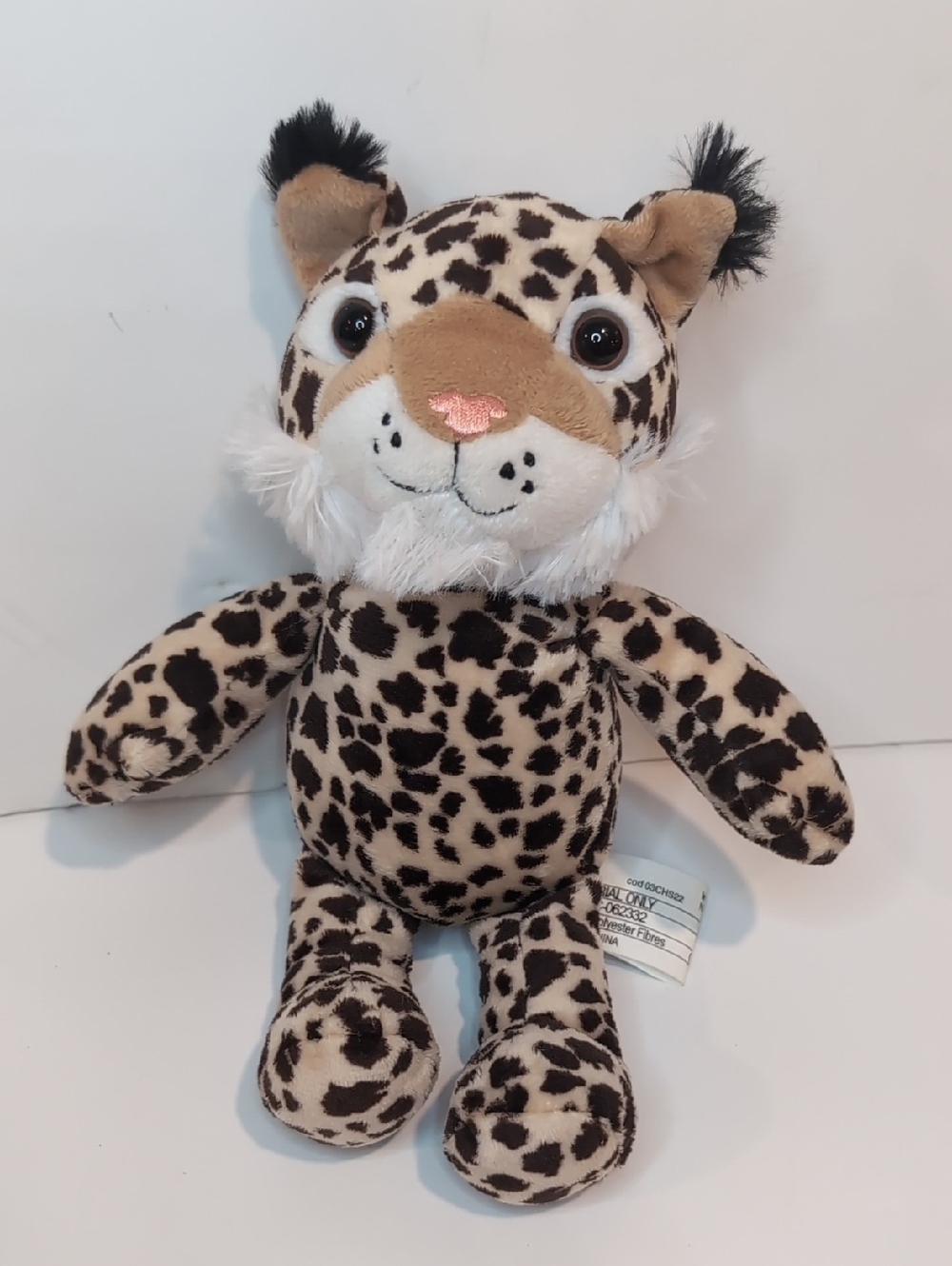 2/$20 Kinder Surprise Spotted Leopard Lynx Plush Cat Stuffed Animal
